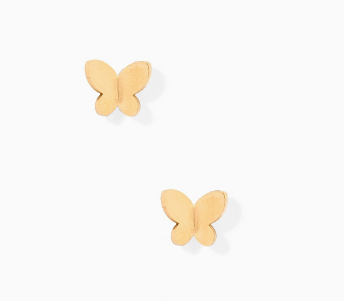 LinnyCo Screwback Stud Earrings - Billie Butterfly