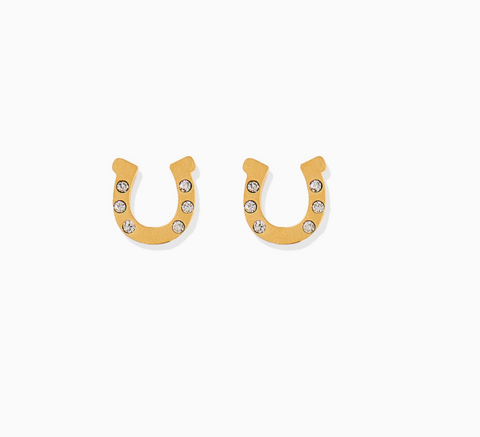 LinnyCo Screwback Stud Earrings- Horseshoe