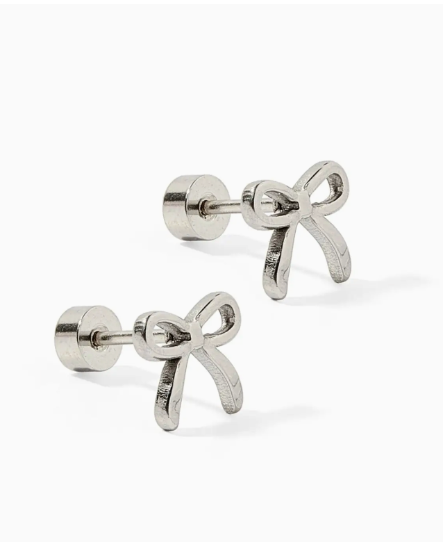 LinnyCo Screwback Stud Earrings- Sadie Bow