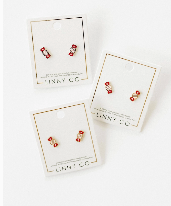 LinnyCo Screwback Stud Earrings-Taffy