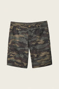Locked Slub 20" Hybrid Shorts - Camo