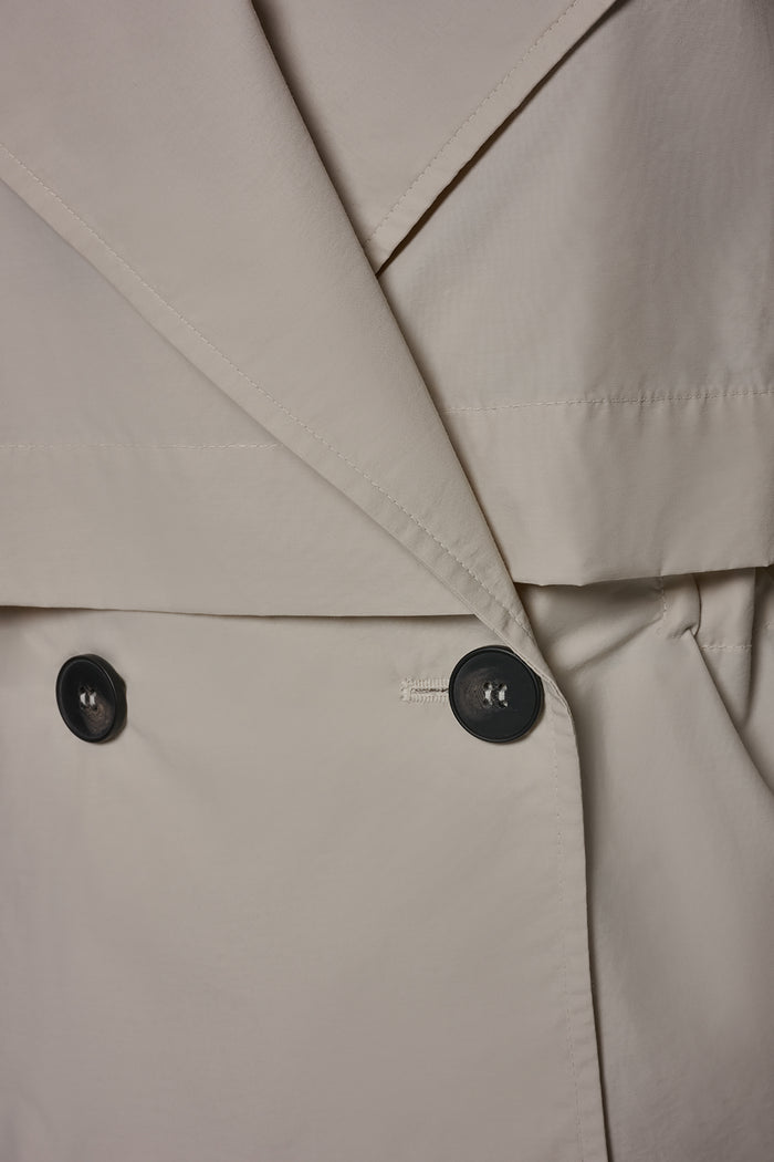 LONG SLEEVE DOUBLE BREASTED TRENCH JACKET