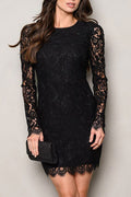Long Sleeve Lace Dress