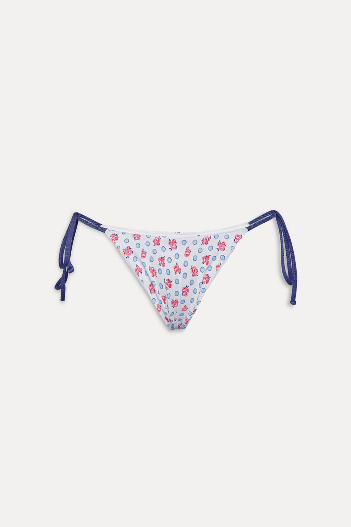 Mackenzie Tie Side Bottom - Wild Rose Print