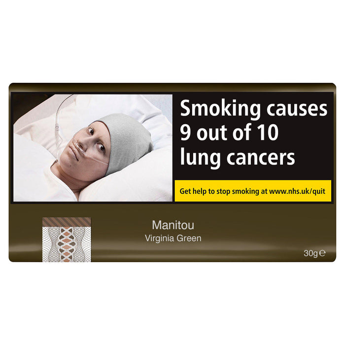30g - Manitou Virginia Green Hand Rolling Tobacco
