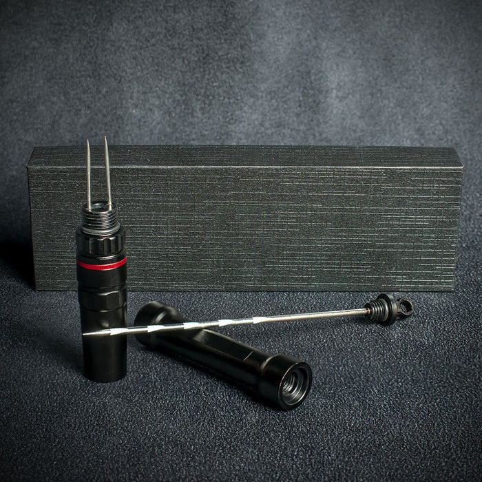 Smoke-King Premium Black Metal Cigar Drill, Nubber & Double Punch - (CC22)