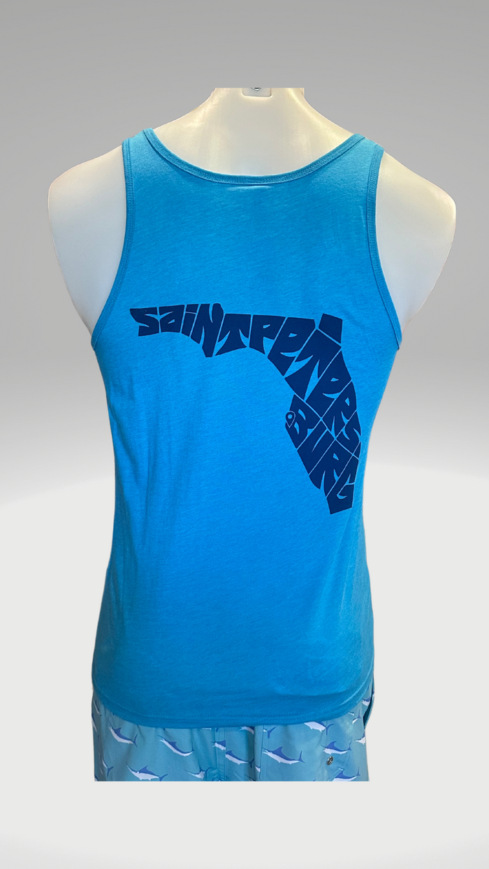 Men's Tank Top - Aqua - Blue Saint Petersburg State