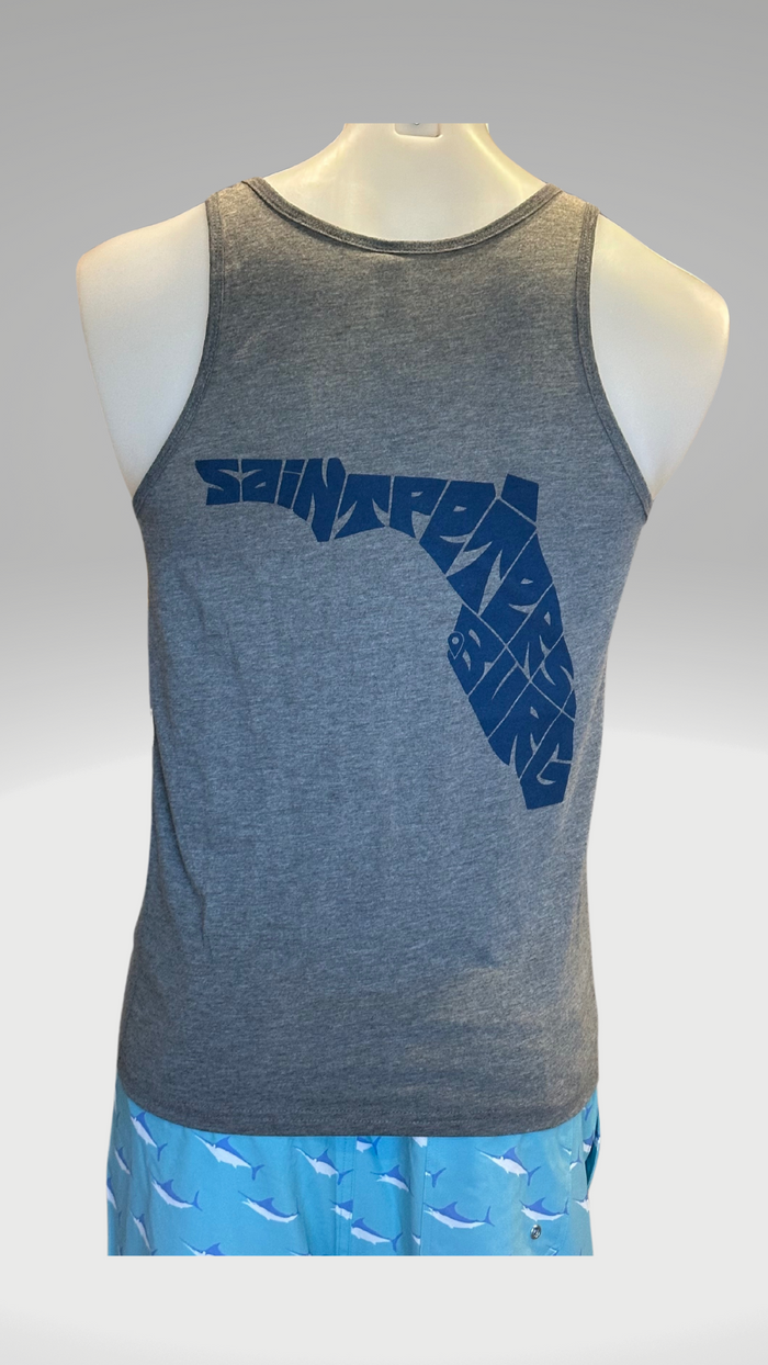 Men's Tank Top - Grey - Blue Saint Petersburg State