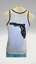 Men's Tank Top - White with Black Trim - Black Saint Petersburg State