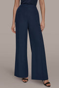 MID-RISE PLEATED WIDE-LEG SUIT PANT