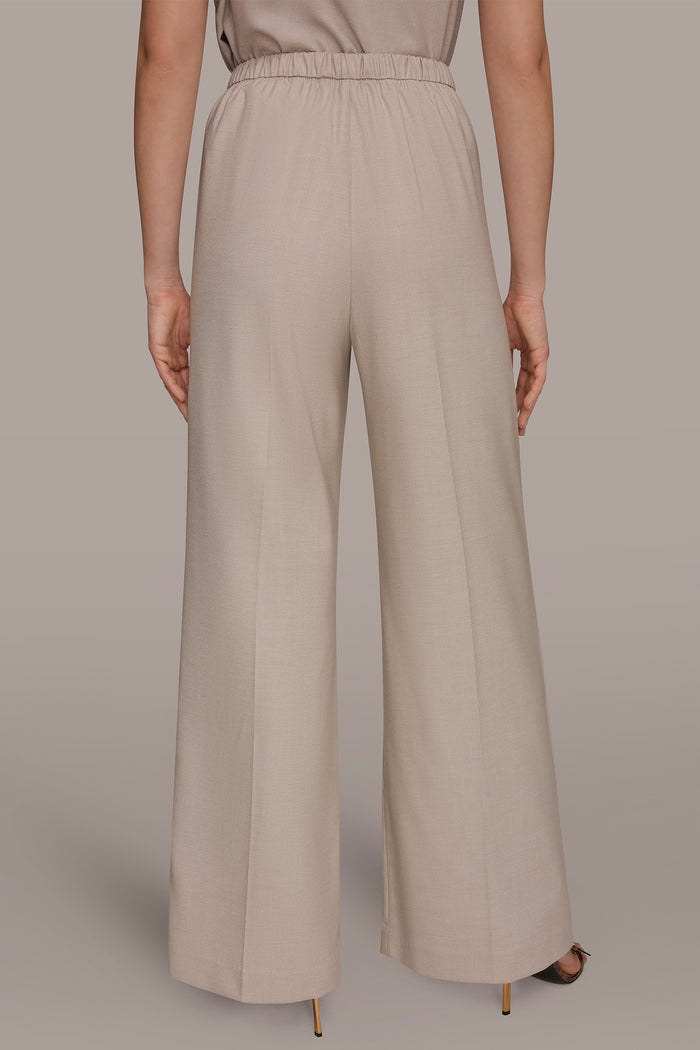 MID-RISE PLEATED WIDE-LEG SUIT PANT