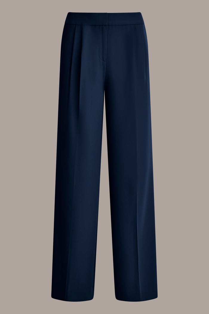 MID-RISE PLEATED WIDE-LEG SUIT PANT