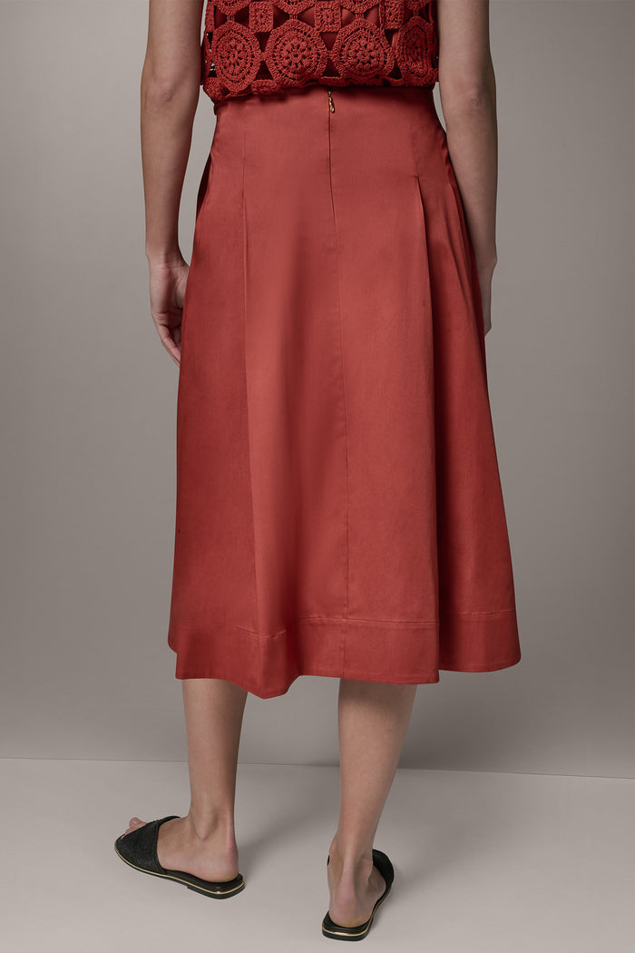 MIDI A-LINE SKIRT
