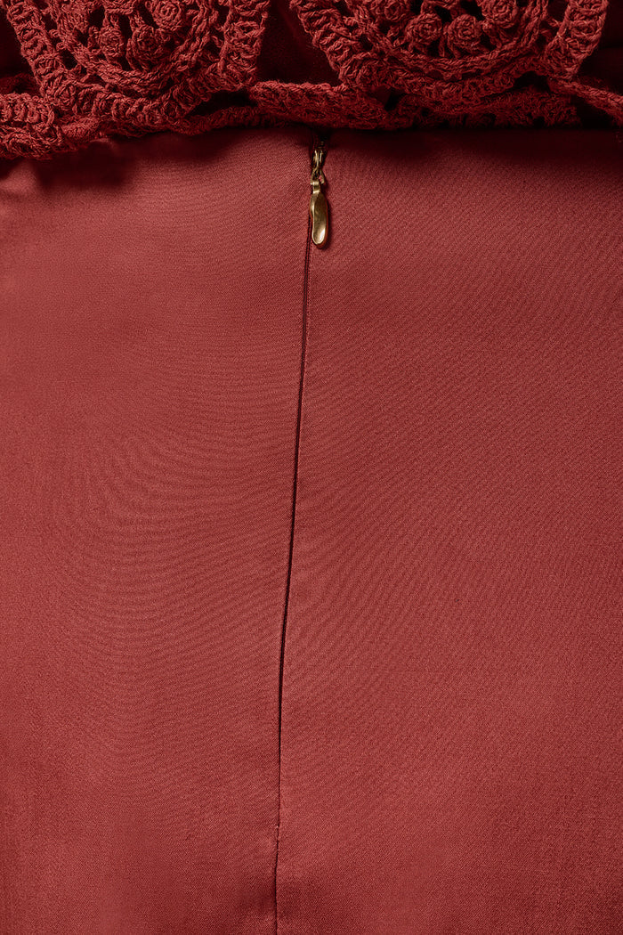 MIDI A-LINE SKIRT