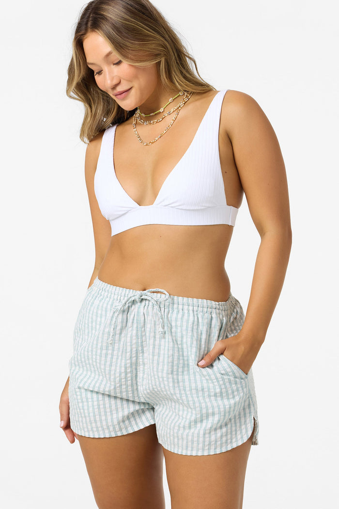 Millie Seersucker Shorts - Winter White