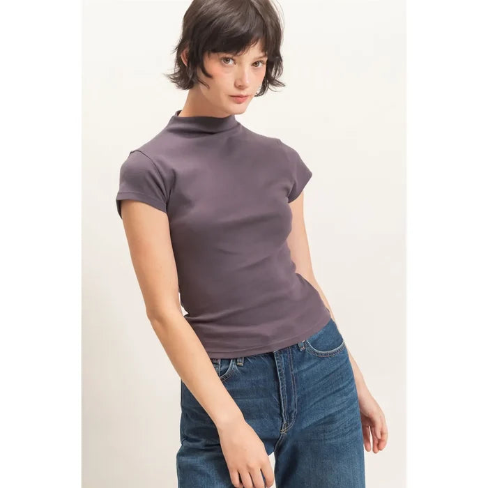 Mock neck basic