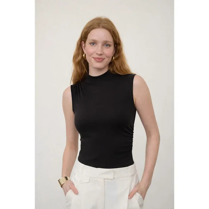 Mock neck bodysuit