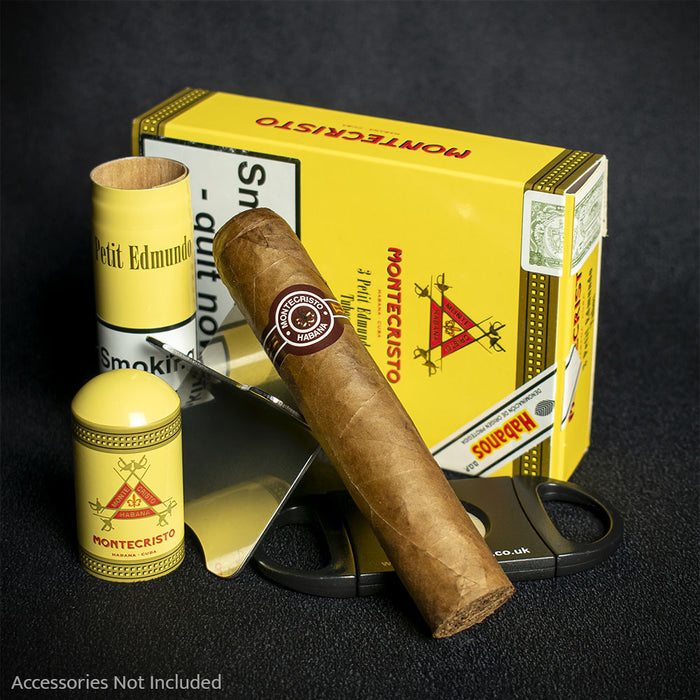 Montecristo Petit Edmundo Tubos Cuban Cigars - 3 Pack