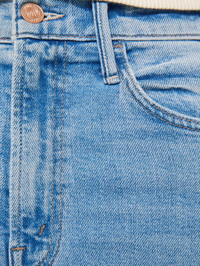 Mother Hustler Roller Double Sneak in Saddle Up, stitch detail