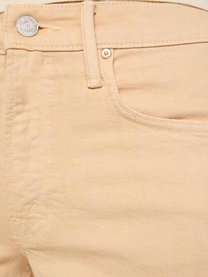 Mother MR Sidestepper Twist Sneak in Winter Wheat, fabric detail