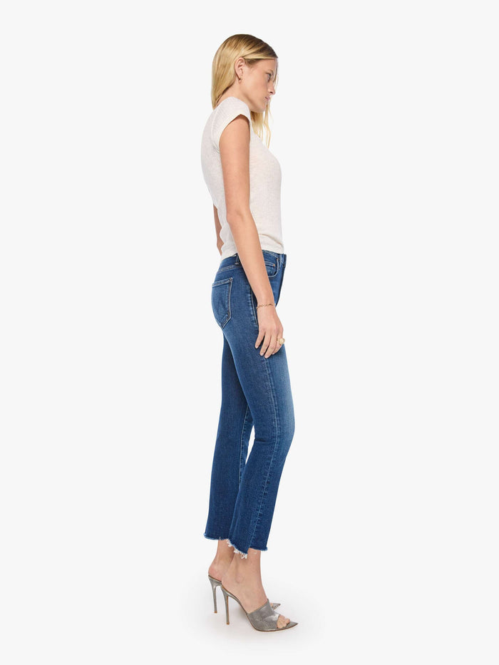 Mother Insider Ankle Step Fray in Cosmic Cowgirl, side view