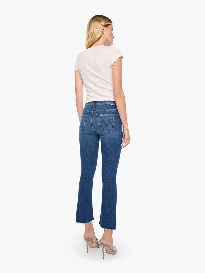 Mother Insider Ankle Step Fray in Cosmic Cowgirl, back view