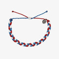 Multi Braided Bracelet - Red/White/Blue