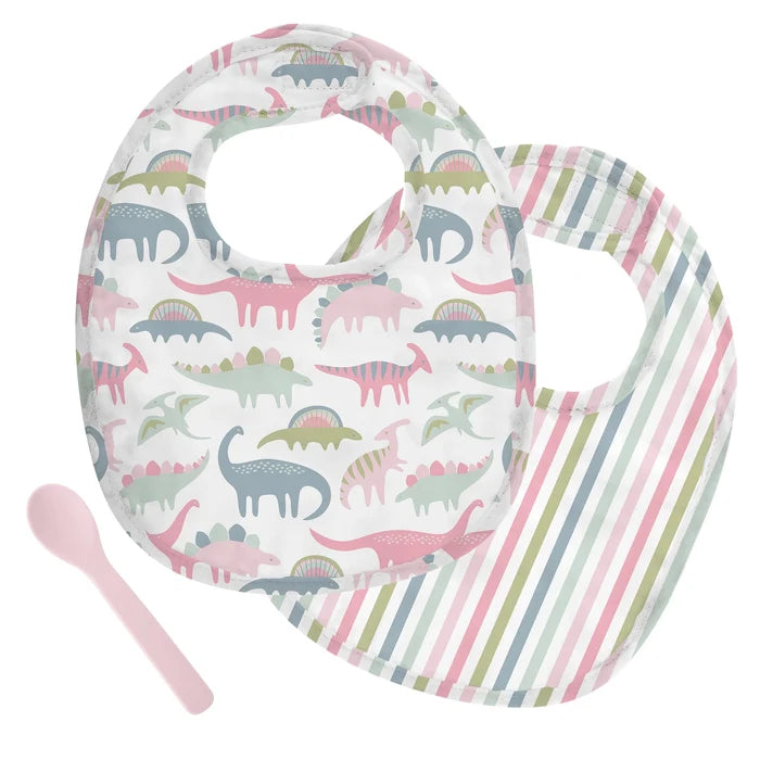 Muslin Bib Set with Spoon