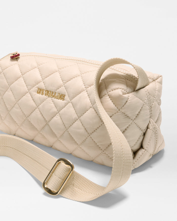 MZ Metro East West Crossbody in Sand, interior view