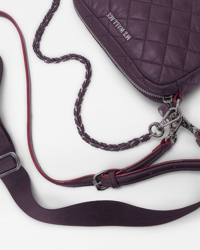 MZ Mini Crosby II in Raisin, straps detail