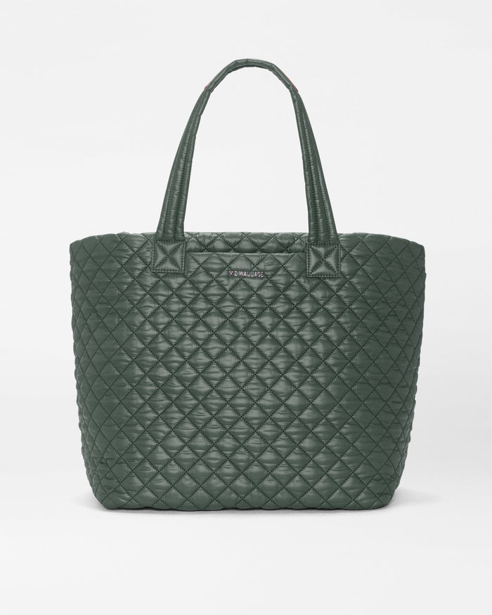 MZ Large Metro Tote Deluxe II in Juniper, front view