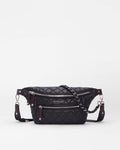 MZ Wallace Small Crosby Crossbody Sling in Black, front view