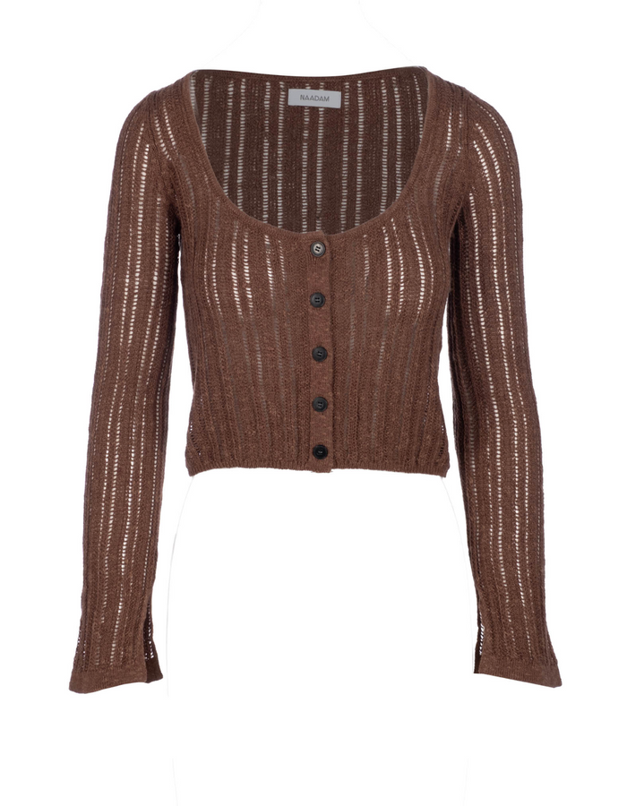 Naadam Open Stitch Cardigan