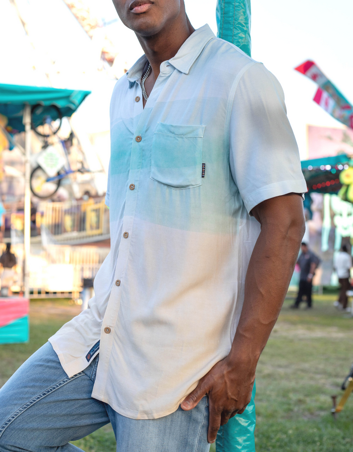 Night Hawk Short Sleeve Button-Down Shirt - Full Canvas