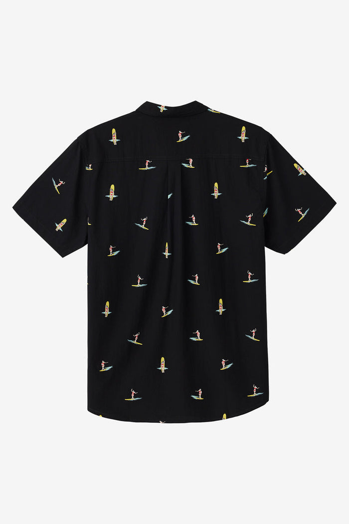 Oasis Eco Standard Short Sleeve Button-Down Shirt - Black
