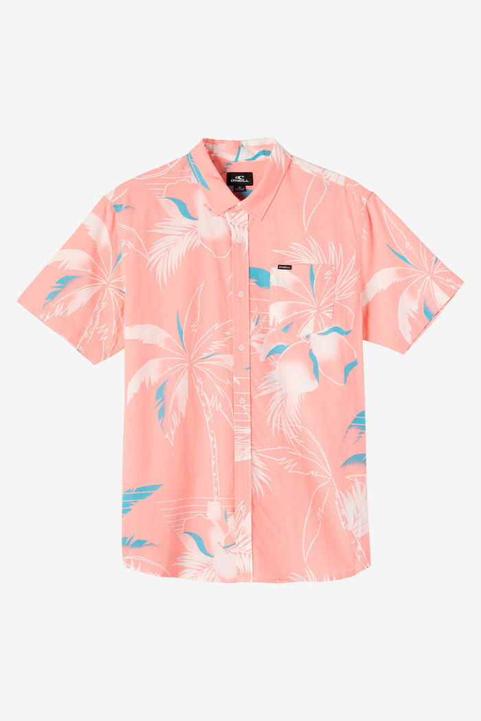 Oasis Eco Standard Short Sleeve Button-Down Shirt - Pink Foam