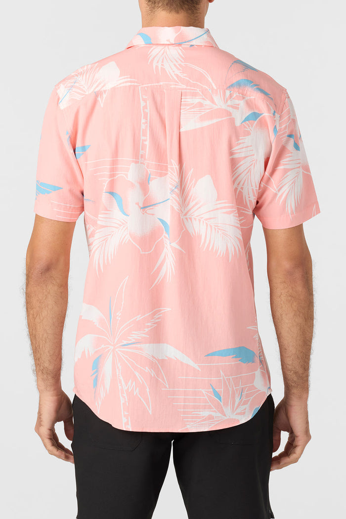 Oasis Eco Standard Short Sleeve Button-Down Shirt - Pink Foam