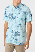 Oasis Eco Standard Short Sleeve Button-Down Shirt - Sky Blue
