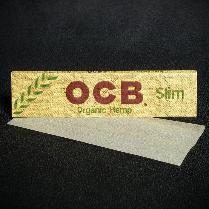 OCB Kingsize Slim Organic Hemp Rolling Papers - Box of 50