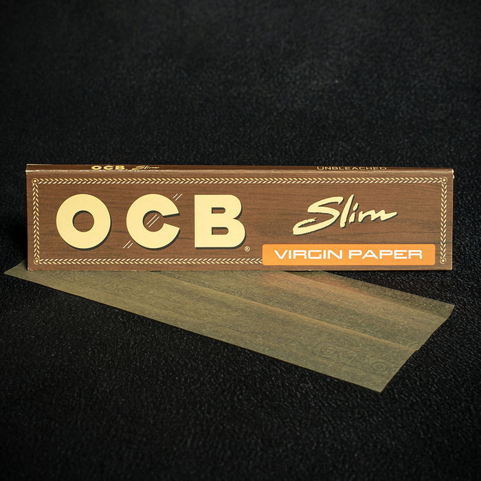 OCB Kingsize Slim Virgin Rolling Papers - Box of 50