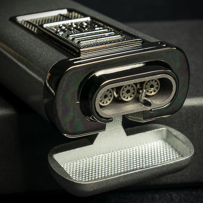 Palio Polaris Triple Flame Cigar Lighter - Silver