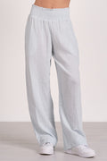 Pants with Smock Waistband - Light Blue