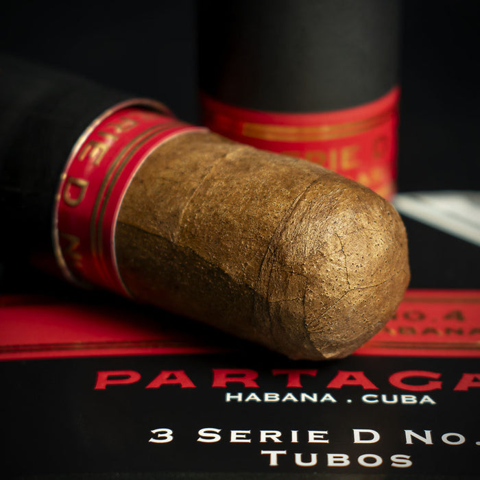 Partagas Serie D No.4 Tubos Cuban Cigars - 3 Pack