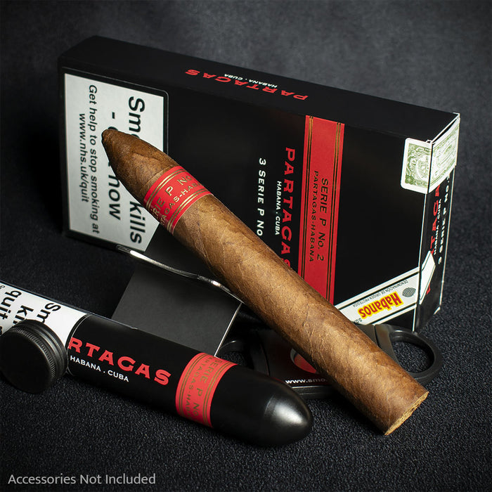 Partagas Serie P No.2 Tubos Cuban Cigars - Pack of 3