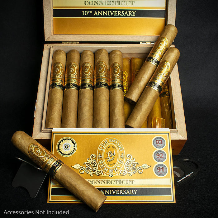Perdomo 10th Anniversary Connecticut Super Toro Cigar - Single