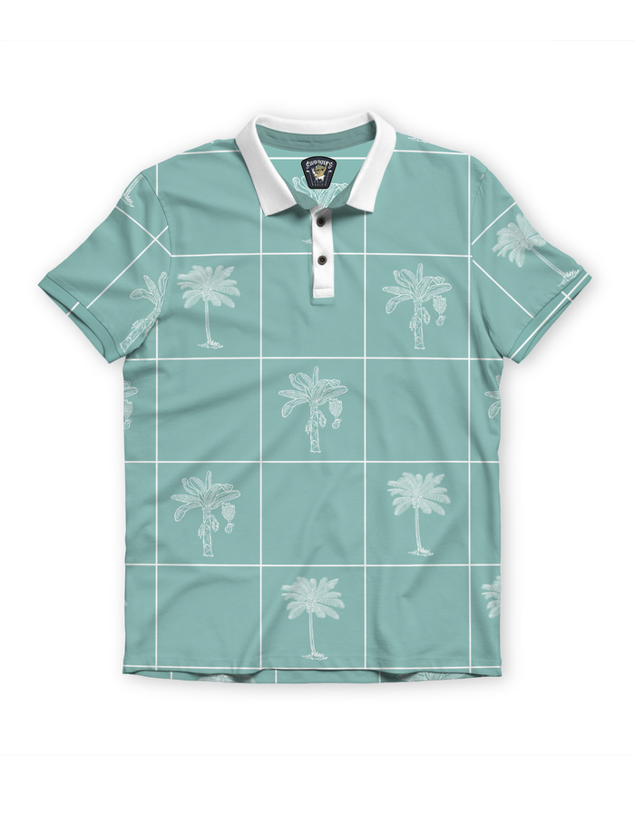 Performance Short Sleeve Polo Shirt - La Republica Piscina (Palm Green)