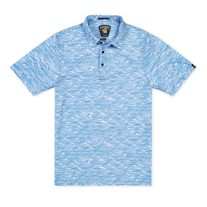 Performance Short Sleeve Polo Shirt - Roll Tides (Light Blue)