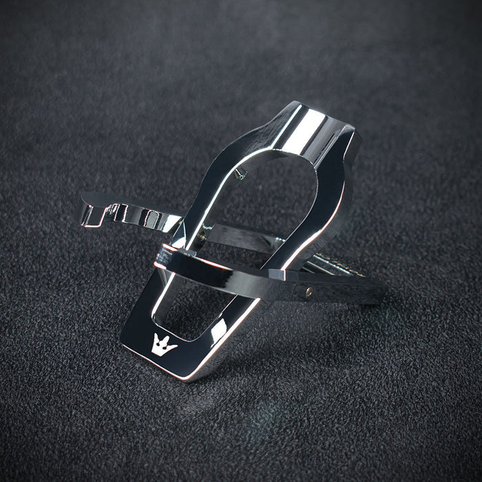 Polished Chrome Folding Pipe Stand