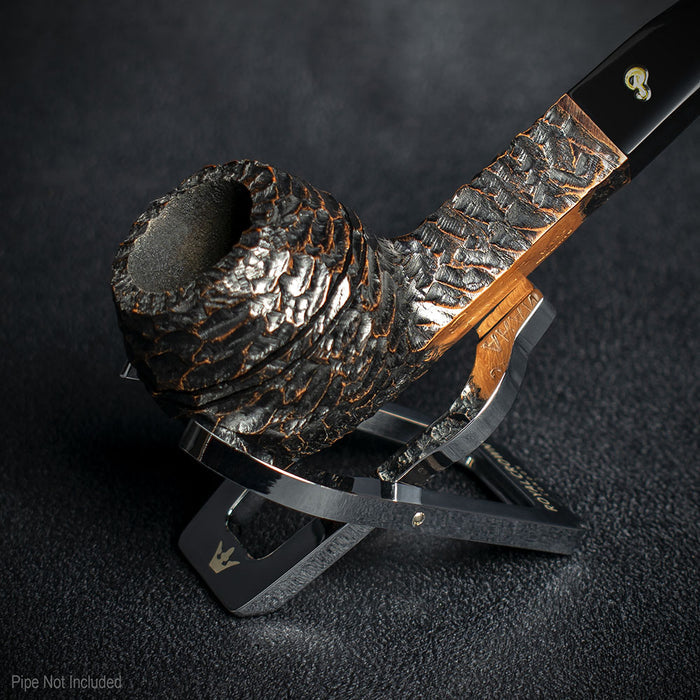 Polished Chrome Folding Pipe Stand