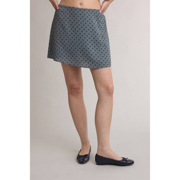 POLKA DOT MINI A LINE SKIRT